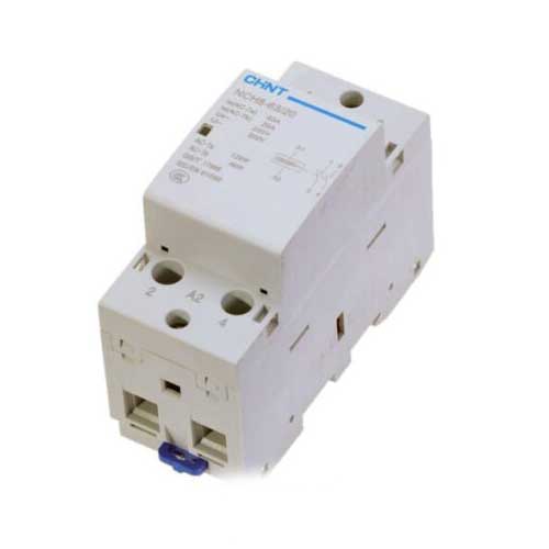 کنتاکتور بی صدا دو پل سری NCH8 آمپر63 ولتاژ 220.23 چینت الکتریک