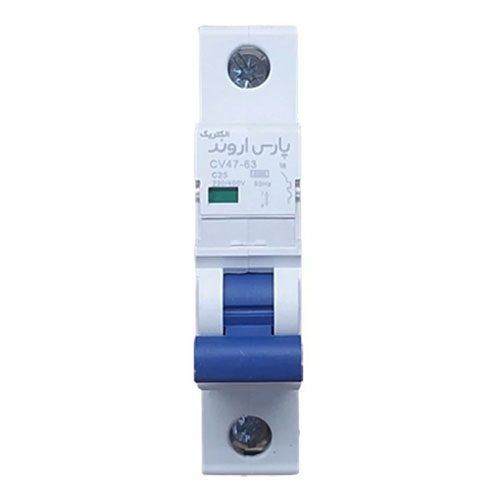 کلید مینیاتوری 6 کیلو آمپر تک فاز 32 الی 63 آمپر پارس اروند