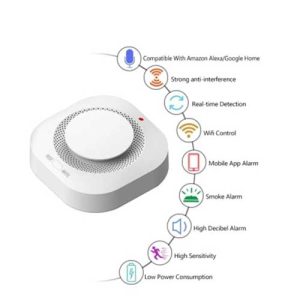 دتکتور فتوالکتریک دود و اعلام حریق هوشمند تویا ZIGBEE