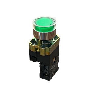 شستی استارت چراغدار سبز NP2-BW 3361 LED 220V چینت الکتریک