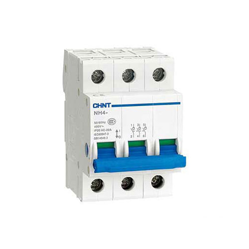 کلید قطع و وصل 63 آمپر سه پل ایزولاتور NH4 - 63 A 3P چینت الکتریک