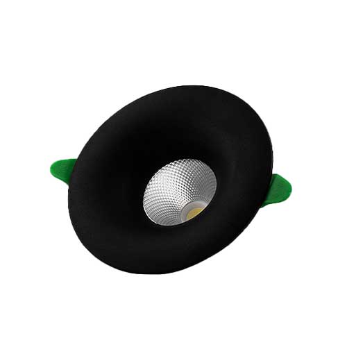 چراغ چشمي سفيد COB آميتريس 9 وات دايره اي بدنه مشکی پارس شعاع توس