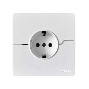 پریز ارت محافظ دار با پشتی سرامیکی ویرا مدل T2