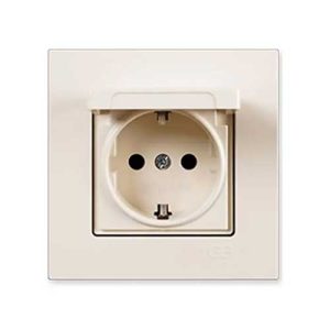 پریز برق ارت دار دربدار کامل اکونا