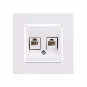 پریز تلفن دو سوکت CAT3 کامل اکونا