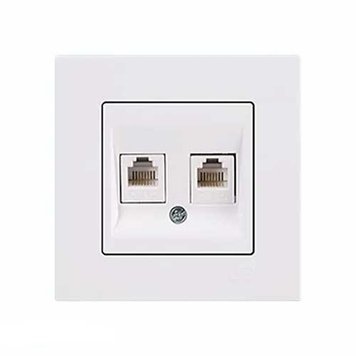 پریز تلفن دو سوکت CAT3 کامل اکونا