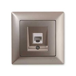 پریز شبکه تک سوکت CAT6 کامل ویسیج