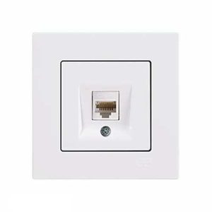 پریز شبکه تک سوکت CAT6 کامل اکونا