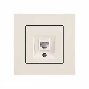 پریز شبکه تک سوکت CAT6 کامل اکونا