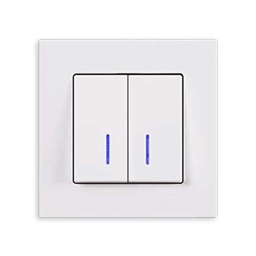 کلید دو پل چراغ دار کامل اکونا