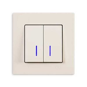 کلید دو پل چراغ دار کامل اکونا