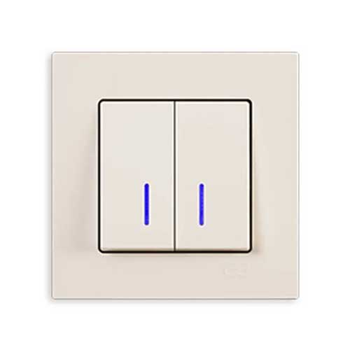 کلید دو پل چراغ دار کامل اکونا