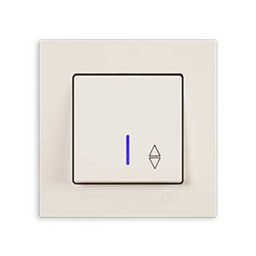 کلید تبدیل چراغ دار کامل اکونا