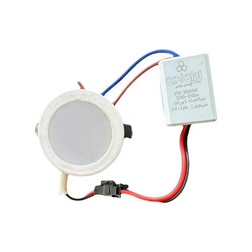 پنل بک لایت گرد 2 وات آفتابی ایرلان زمین