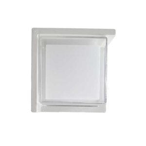 چراغ روکار دیواری ضدآب مربع 2 طرفه بدنه سفید 10 وات ایران زمین