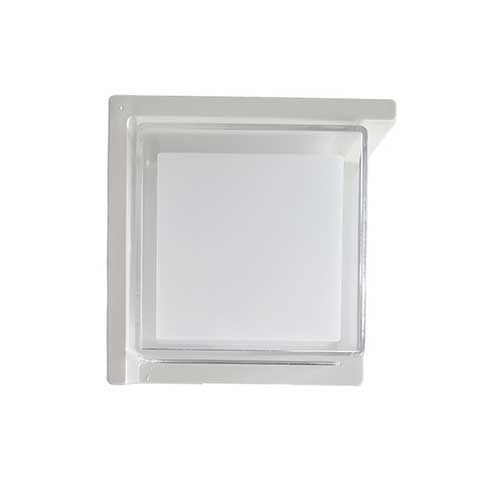 چراغ روکار دیواری ضدآب مربع 2 طرفه بدنه سفید 10 وات ایران زمین