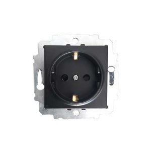 مکانیزم پریز ارت دار پلی کربنات باقفل کودک مدل ورتکس بهداد الکتریک