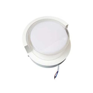 چراغ روکار دیواری ضدآب گرد 2 طرفه بدنه سفید 10 وات ایران زمین