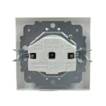 مکانیزم و قاب پریز بدون ارت پلی کربنات بدون قفل کودک مدل ورتکس بهداد الکتریک