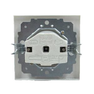 مکانیزم و قاب پریز بدون ارت پلی کربنات بدون قفل کودک مدل ورتکس بهداد الکتریک