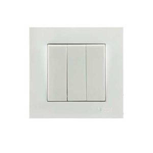 مکانیزم و قاب کلید سه پل مدل ورتکس بهداد الکتریک