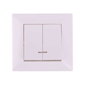 کلید دو پل مونتاژ کامل مدل آیسان جهان الکتریک