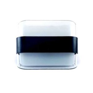 چراغ روکار دیواری ضدآب بیضی 2 طرفه بدنه مشکی 10 وات ایران زمین