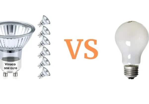 روشنایی هوشمند در پروژههای ساختمانی: مقایسه جامع لامپهای LED و هالوژن