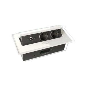 پریز کابینتی تو کار دو پریز ارت دو USB مدل ویرا