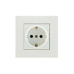 مکانیزم و قاب پریز ارتدار سرامیک با قفل کودک مدل ورتکس بهداد الکتریک