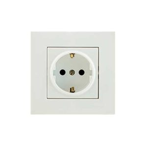 مکانیزم و قاب پریز ارتدار سرامیک با قفل کودک مدل ورتکس بهداد الکتریک