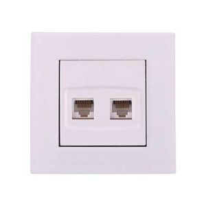 سوکت شبکه CAT6 + CAT6 مدل کریستال جهان الکتریک